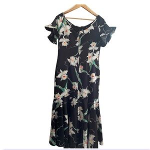 Vintage‎ Paradise Hawaii Maxi Floral Dress Made in Honolulu